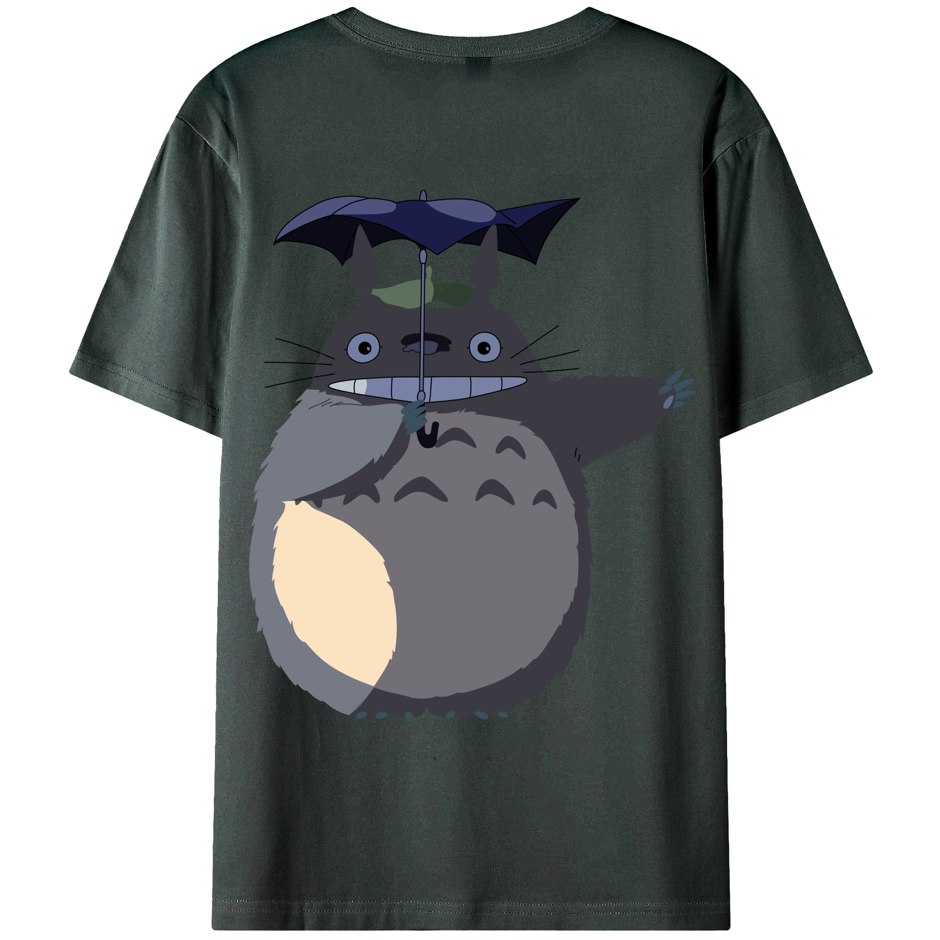 （画像用） となりのトトロ 草壁メイ 草壁サツキ My Neighbor Totoro Satsuki Kusakabe Mei Kusakabe 綿100％ メンズ半袖Tシャツ（バックプリント） 通気性